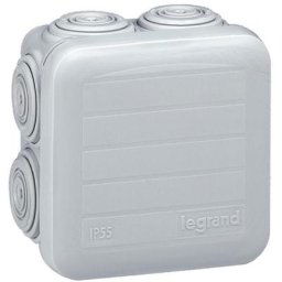 Legrand - Boîte de dérivation plexo carré gris d 65x65x40mm 092005