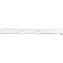 Kit rail electrique interrupteur et prises de courant coulissante Angel 250V Couleur - Blanc,