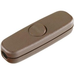 Interbär - Interrupteur pour câble souple 5055-009.01 marron 1 x Off/On 3 a 1 pc(s) - marron