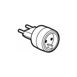 Legrand - Adaptateur, France, avec Fiche 4,8 mm ( Prix pour 1 )