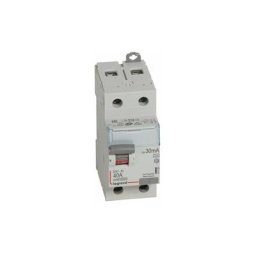 Interrupteur différentiel DX³-ID 2P 230V 40A type a 30mA 2 modules Legrand 411555