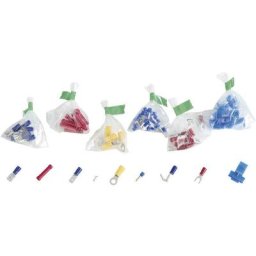 Assortiment de cosses à sertir 838517 0.705 mm² 10 mm² blanc, jaune, rouge, bleu, métal 700 pc(s)