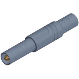 Fiche banane mâle de sécurité Ø de la broche: 4 mm SKS Hirschmann LAS S G 934097106 gris 1 pc(s)