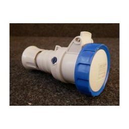 Gewiss - Prise fiche mobile 2P+T 16A femelle clapet bleu 200-250V 50/60HZ droite 6H cablage rapide