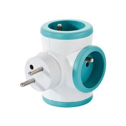 Chargeur Triplite 3x16A rotative 180° - Turquoise