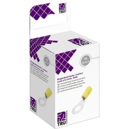 Tru Components - T2010C295 Cosse à oeillet Section max.=6.0 mm² ø du trou=6.4 mm partiellement