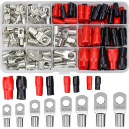 Moonstars - 120 Pièces Cosse à Sertir Kit Cosses Electriques Pour Voiture Avec Sertir Bornes De