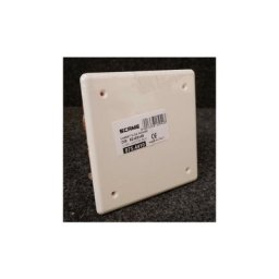 Sobem Scame - Boite de dérivation à encastrer 92x92x45mm avec couvercle vis blanc wbox