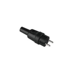 919.179 Fiche à contours Tout caoutchouc 250 v noir IP44 - Bachmann