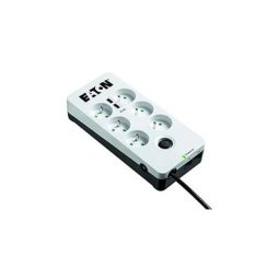 Multiprise/Parafoudre Eaton Protection Box 6 Tel usb fr - PB6TUF - 6 prises fr + 1 prise tel/RJ + 2