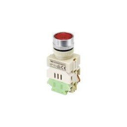 Tru Components - TC-9219080 Y090 Bouton poussoir à pression 250 v/ac 5 a 1 x On/(On) à rappel rouge