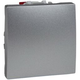 Schneider Electric - Interrupteur va et vient 10A aluminium connexion rapide 2 modules unica