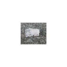 Fiche RJ45 catégorie 5E 8 contacts largeur 11.7mm à sertir pour câble rond
