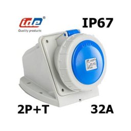 IDE - Socle mural 2P+T 32A IP67 200 à 250v