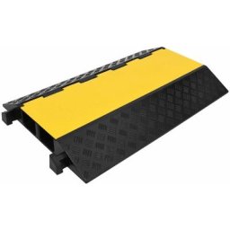Rampe de protection de câble avec 2 canaux 90 cm Caoutchouc Vidaxl n/a