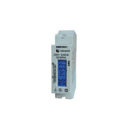 COMPTEUR kWh MONOPHASE POUR MONTAGE SUR RAIL DIN - 1 MODULE EMDIN01 RI4977