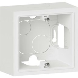 Cadre saillie 1 poste blanc -