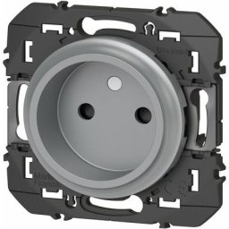 Legrand - Prise de courant - 2P - à puits - Dooxie - 16A - Aluminium