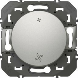 Legrand - Interrupteur commande vmc - Dooxie - Aluminium