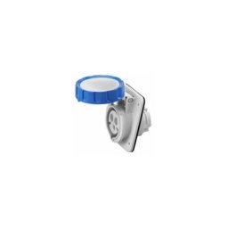 Gewiss - Socle Fixe à Encastrer à 10° Connexion Vissée 2P+T 16A 200-250V 50-60Hz 6h Bleu IP66/67