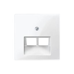 Prise réseau Merten 296119 System m, 1-M, M-Smart, M-Plan, M-Creativ blanc polaire brillant