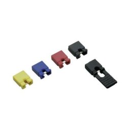 Shunt ouvert Bkl Electronic 10120906 Pôle:2 Pas: 2.54 mm noir, rouge, bleu 1 set D15075