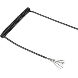 Tru Components - Câble spiralé 1570979 218 mm / 640 mm 8 x 0.12 mm² noir 1 pc(s) - noir