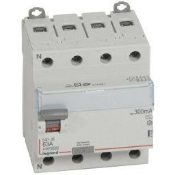 Interrupteur differentiel DX3-ID 4P 63A ac 300mA Legrand 411666