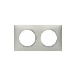 Plaque carrée Dooxie - Aluminium - 3 postes Legrand