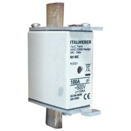 Fusible à couteau Italweber nh 00C courbe standard gG 100A 500V 1500690