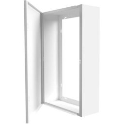 Coffret d'habillage Atole 13 modules en acier blanc - h. utile : 480 mm