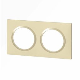 Legrand - Plaque carrée Dooxie - Dune - 2 postes