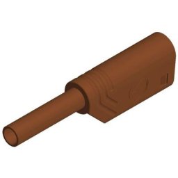 Fiche banane mâle de sécurité ø de la broche: 2 mm Sks Hirschmann mst s ws 30 Au 975090705 marron 1
