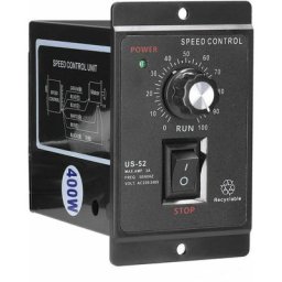 Moteur asynchrone monophasé à courant alternatif, contrôle électronique de la vitesse en continu,