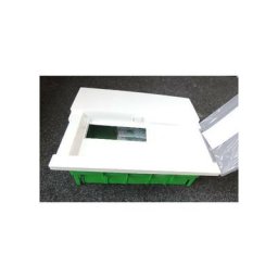 Coffret à encastrer 1x12M 1 rangée avec porte pour mur plein 294x252x98mm IP40 Mini Pragma