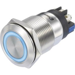 Tru Components - TC-8904692 LAS1-GQ-11E/L/B/12V/S Interrupteur à pression 250 v/ac 3 a 1 x On/(On)