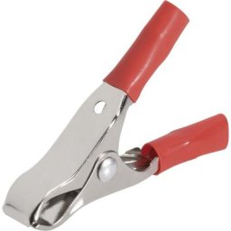 Pince crocodile 50 A rouge BKL Electronic Plage de serrage (max.): 26.8 mm Longueur: 100 mm 1 pc(s)