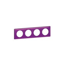 Legrand - céliane plaque métal quadruple violet irisé - 068714