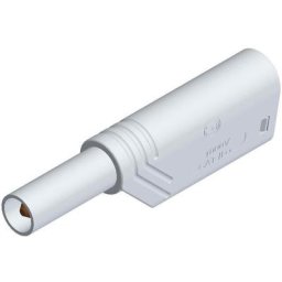 Fiche banane mâle de sécurité ø de la broche: 4 mm Sks Hirschmann las s g 934099107 blanc 1 pc(s)