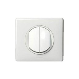 Legrand - céliane interrupteur double va et vient complet blanc