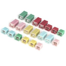 20 pièces ensemble de fusibles Rectangle fusible de tableau de bord 20A 30A 40A 50A 60A pour