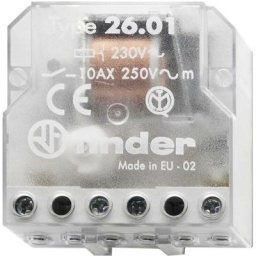 Finder - Télérupteur pour encastrement 26.01.8.230.0000 1 no (t) 230 v/ac 10 a 2500 va 1 pc(s)