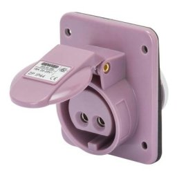 Gewiss - Prise fixe encastrée 2P 16A IP44 violet 24V GW62265