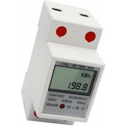 Compteur edf Compteur d'énergie monophasé à Rail din à affichage numérique lcd 5-80A 220V 50Hz