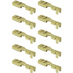 Cyclingcolors - 10x cosse laiton femelle 4,8mm à sertir plate connecteur fil câble électrique