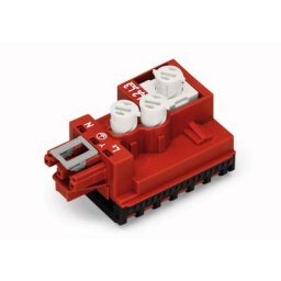 Wago - Module dérivateur câble rond - câble plat Nombre total de pôles: 3 rouge 1 pc(s)