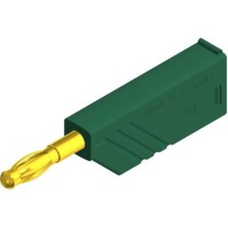 Fiche banane mâle ø de la broche: 4 mm Sks Hirschmann las n ws grün Au 934100704 vert 1 pc(s) - vert