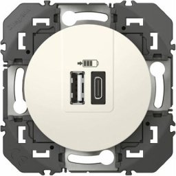 Legrand - Dooxie chargeur - 2 usb - a+c - 3A - 15W Blanc composable
