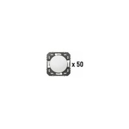 Lot de 50 interrupteurs ou va-et-vient dooxie 10AX 250V finition blanc