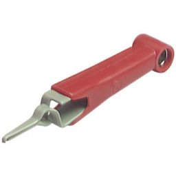 Pince crocodile fine 1 a rouge Sks Hirschmann 931272101 Plage de serrage max.: 4 mm Longueur: 54 mm
